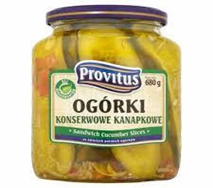 OGÓRKI KONSERWOWE KANAPKOWE 680g