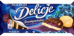 Delicje Szampańskie o smaku jagodowym 147g