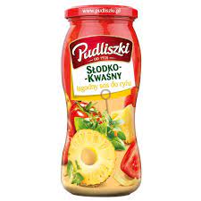 Pudliszki sos słodko kwaśny łagodny 500g