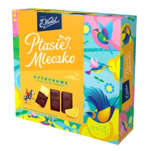 E. WEDEL PTASIE MLECZKO CYTRYNOWE W CZEKOLADZIE DESEROWEJ 340G