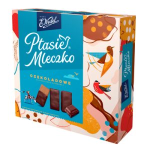 E. WEDEL PTASIE MLECZKO CZEKOLADOWE W CZEKOLADZIE DESEROWEJ 340G