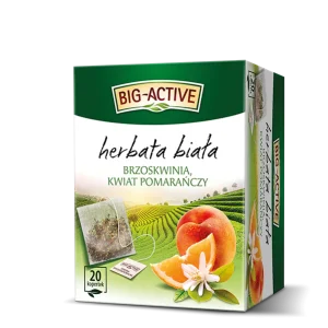 Big-Active Herbata Biała Brzoskwinia, Kwiat Pomarańczy 30g