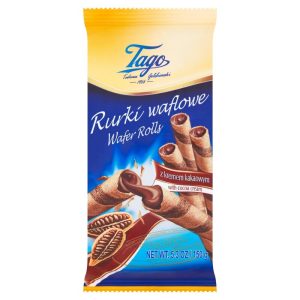 Tagos Rurki waflowe z kremem kawowym 150g