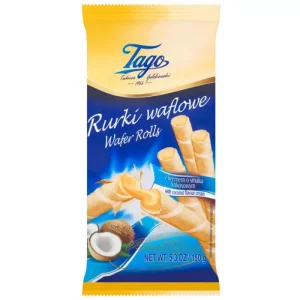 Tagos Rurki waflowe z kremem kokosowym 150g