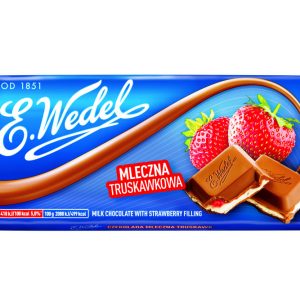 Wedel Czekolada Mleczna Truskawkowa 100g