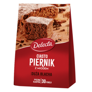 Delcta Ciasto piernik z miodem DUŻA BLACHA 680g