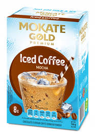 Mokate gold premium iced coffee mocha 8x15g 120g