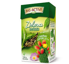 Big-Active ZIELONA HERBATA Z KAWAŁKAMI OPUNCJI 100g