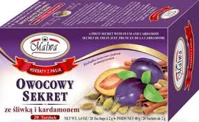 Malwa owocowy sekret ze śliwką i kardamonem 20x2g 40g