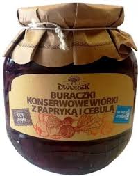 Dworek buraczki konserwowe z papryką i cebulą  680g